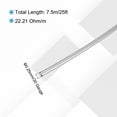 thumbnail image 2 of Uxcell 30 Gauge/0.25 mm Nichrome 80 Cr20Ni80 Heating Resistance Wire 25ft High Temperature for Electronic Components Repairing, Black, 2 of 6
