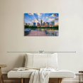 thumbnail image 2 of Elephant Stock Austin Footbridge Skyline Wall Art - Horizontal Canvas Wall Art - Living Room Wall Decor - City Canvas - Gray And Beige Decor - 30" x 20", 2 of 4