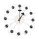 thumbnail image 4 of Reloj de pared con forma de bola Starburst, de mediados de siglo, silencioso, para colgar en la pared, para oficina y comedor. bola negra, 4 of 9