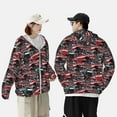 thumbnail image 6 of Kdxio Red And Blue Cars Print Women Men Sun Protection UPF 50+ Jackets Zip Up Long Sleeve Hoodie Hiking Lightweight with Pockets, 6 of 8