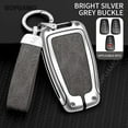 thumbnail image 4 of For Toyota A 2/3/4 buttons key case Chr Rav4 Avensis Land Cruiser 200 Prado Crown Prius Aygo Camry  Zinc alloy+leather Key Case, 4 of 28