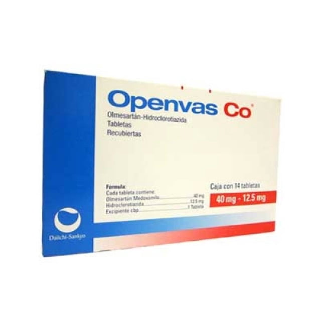 Openvas Co 40 mg/12.5 mg 14 tabletas recubiertas