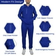 thumbnail image 2 of Men's Tech Fleece Hoodie & Jogger 2-Piece Matching Set With Heat Seal Zipper Design (Sizes, S to 4XL), 2 of 5
