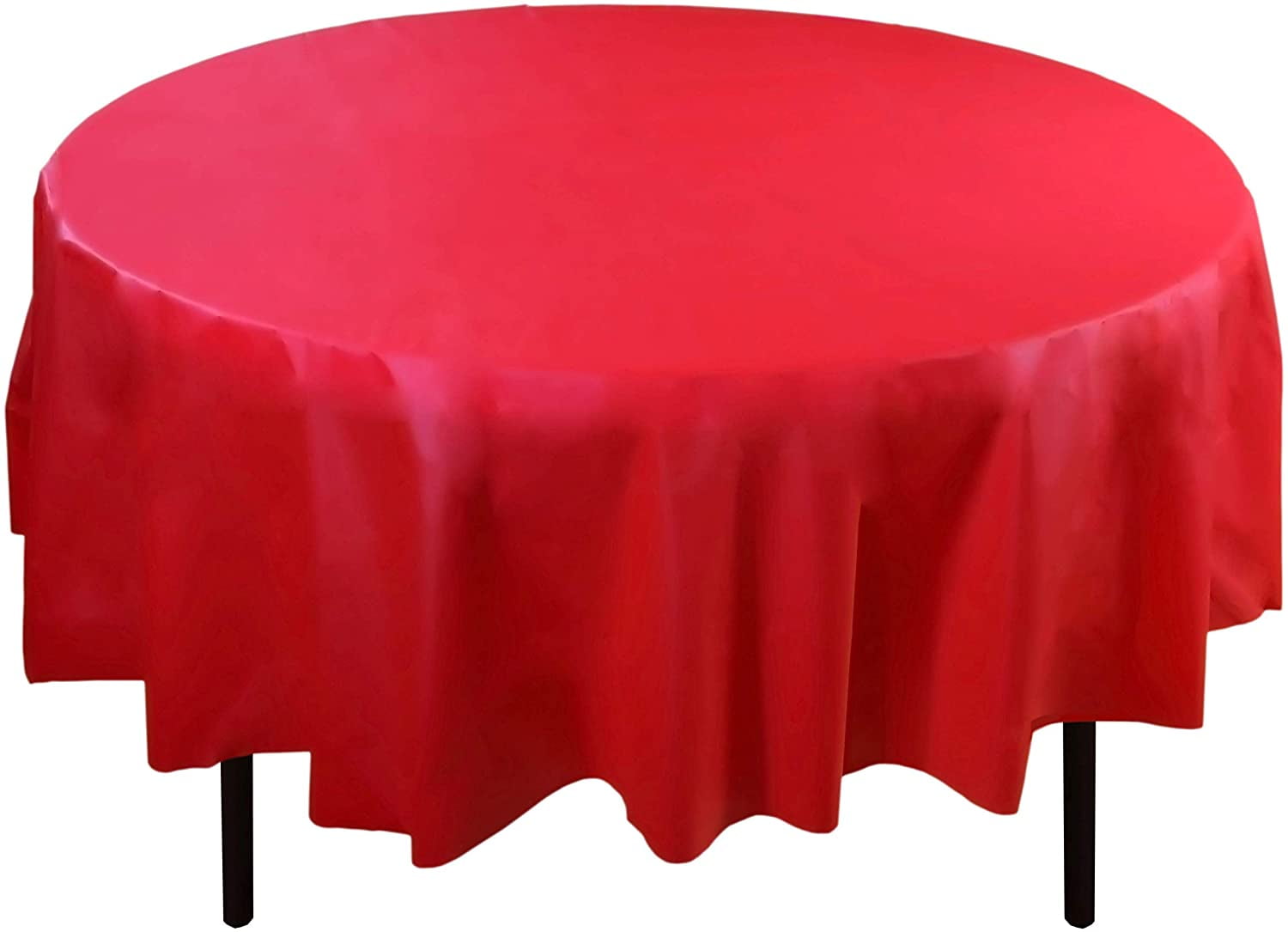 Blue Checkered/_Rectangle, 6 Table Cloth For Round 84 Tables Neatiffy 84 Inch 6 Pack Disposable Round Plastic Tablecloths Picnic//Party//Banquet Table Cover