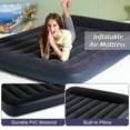 thumbnail image 3 of Aoresac Air Mattress, Inflatable Airbed with Built-in Pump & Pillow for Guest Home Camping Travel, 59.8 * 79.9 * 9.8 Inch, 3 of 6