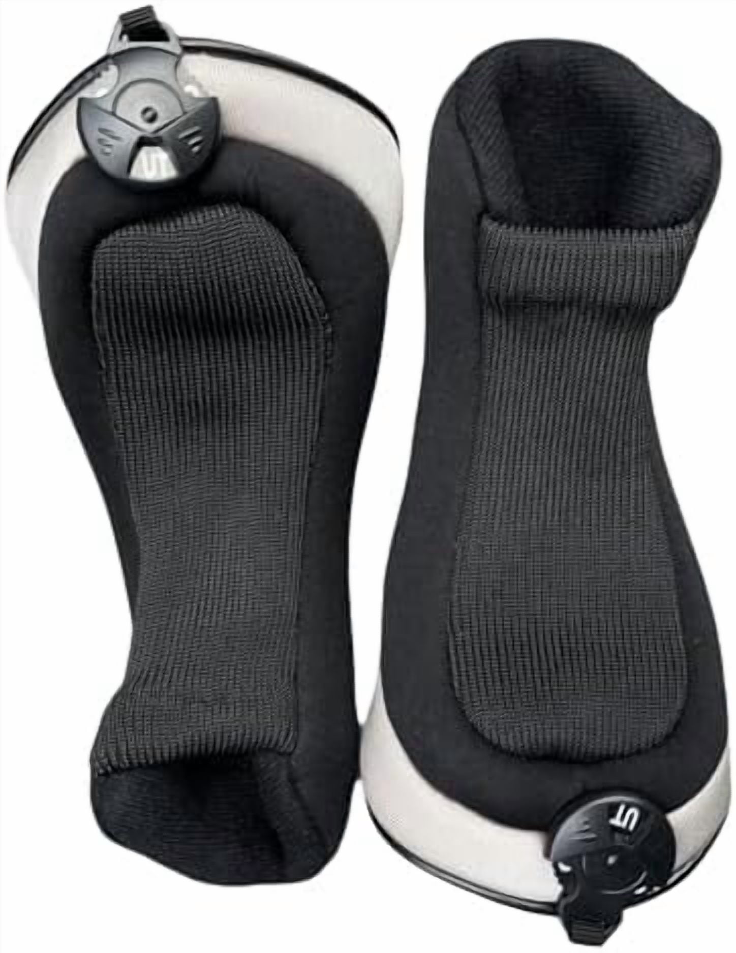 2pcs Golf Hybrid Headcover Set Hybrid Head Covers, Black Golf Club Covers for Hybrids, Meshy Rescue Covers with Rotatable ID Tag #2 3 4 5 6 Ut