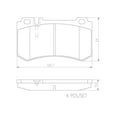 thumbnail image 4 of Brembo P50061N NAO BRAKE PADS Fits select: 2003-2006 MERCEDES-BENZ SL 55 AMG, 2006 MERCEDES-BENZ CLS 55 AMG, 4 of 4