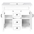 thumbnail image 5 of 36-inch Modern Bathroom Vanity, Solid Wood Frame, Durable Storage in Bathroom, 5 of 7