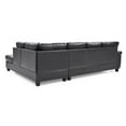 thumbnail image 6 of Glory Furniture Gallant Faux Leather Sectional in Cappuccino, 6 of 7