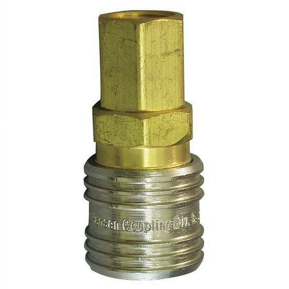 Weatherhead Coupler Body,(F)NPT,3/8,Brass 420