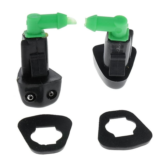 jinwen 2pcs Windshield Washer Nozzle Sprayers Kit Front Left & Right Windshield Washer