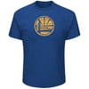 Golden State Warriors Majestic Court Tek Patch T-Shirt - Royal