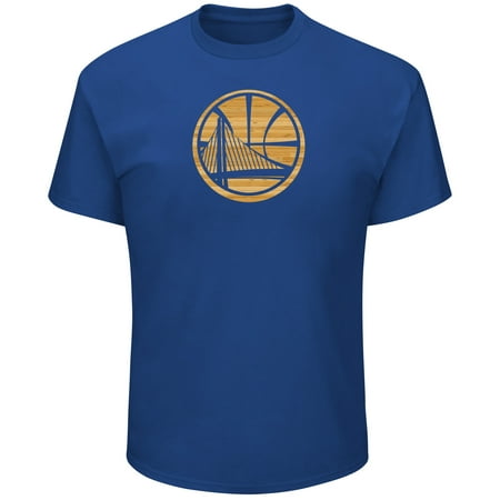 Golden State Warriors Majestic Court Tek Patch T-Shirt - Royal