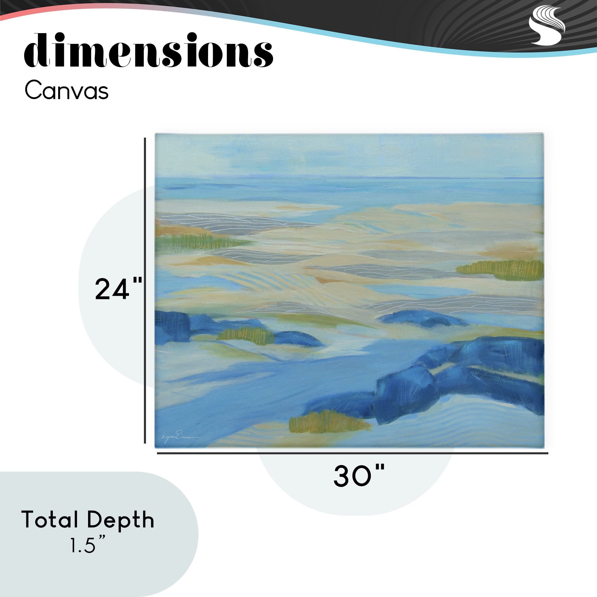 Stupell Industries Coastal Walk Among Dunes Canvas Wall Art, design by Lynn Ericson Fine Art