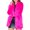 Hot Pink, variant on Fesfesfes Plush Lined Coat for Women Faux-Fur Jacket Mid Length Loose Fluff Soft Fleece On Sale