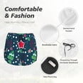thumbnail image 6 of Lsque Christmas Printed Women's Running Shorts with Liner Pockets,Elastic Quick Dry Workout Athletic Gym Yoga Shorts,Womens High Waist Shorts-Medium, 6 of 9