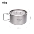 thumbnail image 1 of LEFU Bol pour Camping avec Poignée Pliante - Récipient Alimentaire Léger pour Dîner en Plein Air Randonnée Pique-Niques - Bol de 450ml avec Couvercle, 1 of 10
