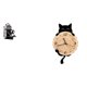 thumbnail image 1 of Adorno de estatua de resina y reloj de pared, accesorio decorativo para armarios, oficina, dormitorio, bar, sala de estar, ligero, único, regalo de es, 1 of 8