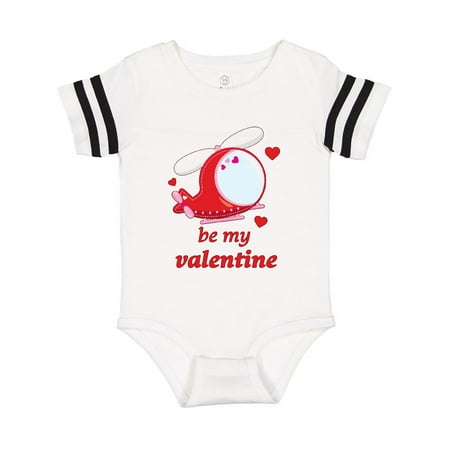 

Inktastic Be My Valentine- helicopter Gift Baby Boy or Baby Girl Bodysuit