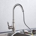 Kitchen Sink Taps with Pull Out Spray Brushed Nickle Kitchen Hot and
