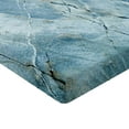 thumbnail image 2 of Ambesonne Marble Print Fitted Sheet, Granite Stone, Queen Size, Pale Blue Grey, 2 of 3