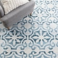 thumbnail image 6 of SAFAVIEH Martha Stewart Isabella Jervis Clover Area Rug, Navy/Ivory, 6'7" x 6'7" Round, 6 of 11