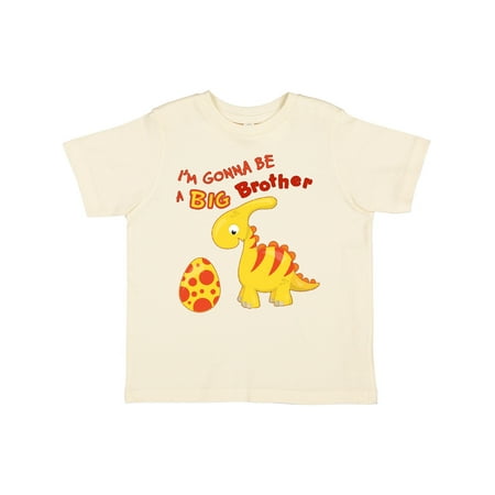 

Inktastic I m Gonna Be a Big Brother-dino Gift Toddler Boy Girl T-Shirt