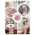 thumbnail image 3 of Fall Pink Pumpkins Cloth Napkins Set of 6 Reusable Dinner Napkins, Thanksgiving Harvest Watercolor Flowers Cocktail Napkin Washable Table Napkins for Wedding/Holiday Party/Baby Shower 20"x20", 3 of 7