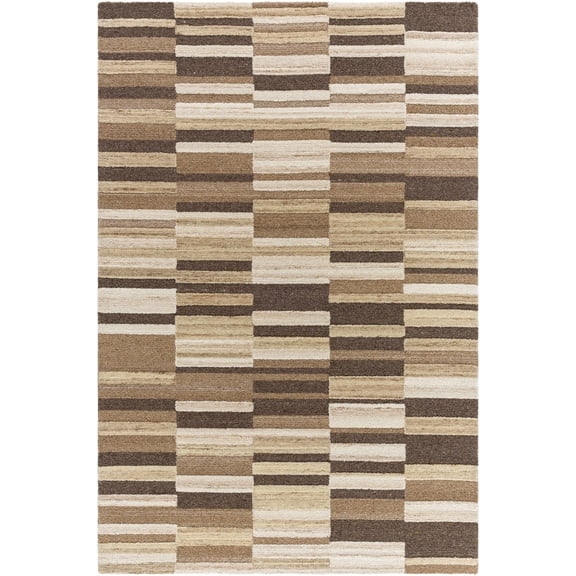 BoutiqueRugs Amrita Traditional, Transitional Area Rug - Beige, Taupe, Light Brown - 5' x 7'6"