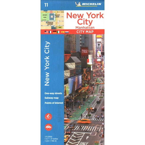 Michelin new york city manhattan map 11: 9782067228870