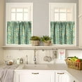 thumbnail image 2 of Floral Plant Window Valance,Vintage Foliage Floral Print Home Kitchen Cafe Rod Pocket Curtains Valance, 2 of 5