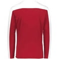 thumbnail image 5 of Holloway 223502.408.4XL Momentum Team Long Sleeve T-Shirt, Scarlet & White - 4XL, 5 of 5