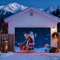 thumbnail image 2 of Decoraciones de Navidad Al Aire Libre Banner de la Puerta Del Garaje de Navidad Decoración de Tela de Fondo 6x13Ft Brillo en la Oscuridad Santa Elfos Decoraciones de Navidad Al Aire Libre, 2 of 6