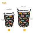 thumbnail image 3 of Fotbe Retro Video Game Cesto de Ropa con Asas, Cesto Impermeable de Gran Capacidad, Bolsa de Lavado para Dormitorio, Cesto de Ropa con Ruedas y Asas-Medium, 3 of 6