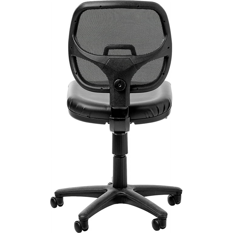 Work Smart EM2910V Mesh Screen Back Task Chair with Vinyl Seat