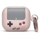 thumbnail image 1 of RV Funda AW5 compatible con AirPods 3, diseño clásico de consola de videojuegos con mosquetón, carga inalámbrica disponible (rosa), 1 of 5