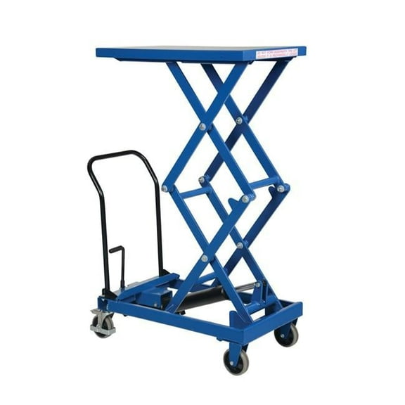 Vestil Manufacturing CART-300-D-FR 19.5 x 33 in. 300 lbs Premium Double Scissor Cart