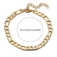 thumbnail image 5 of Pulsera de cadena Figaro de moda retro, joyería, pulsera hip hop para mujer y hombre, 5 of 7