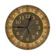 thumbnail image 1 of Reloj de pared con rosas de estilo artesano o misionero, de 10 pulgadas, silencioso y sin tictac, estilo rústico retro campestre, decorativo para sala de estar, cocina, hogar, baño y dormitorio, 1 of 7