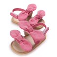 thumbnail image 5 of CZHQWE Soft Sole Baby Shoes Baby Girls' Shoes Baby Girls Sandals Summer Shoes Outdoor First Walker Toddler Girls Shoes For Summer Hot Pink 6-12 Months, 5 of 5