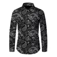 thumbnail image 1 of Camisa Casual De Manga Larga Estampada Para Hombres Moda, 1 of 5