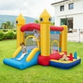 thumbnail image 2 of Costway Kids Bouncy Castle with  Slide & Ball Pit Pool Ocean Balls & 480W Blower Included, 2 of 10