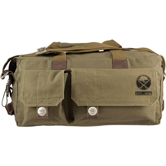 Little Earth 550701-SBRS-2-OLIV NHL Large Prospect Weekender Bag- Buffalo Sabres