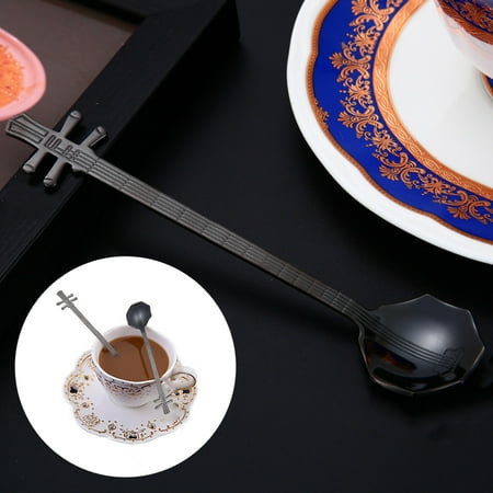 

TOYFUNNY Stainless Steel Coffee Spoon Musical Instrument Spoon Octagon Spoon Ice Spoon Drink Mixing Spoon Color Spoon