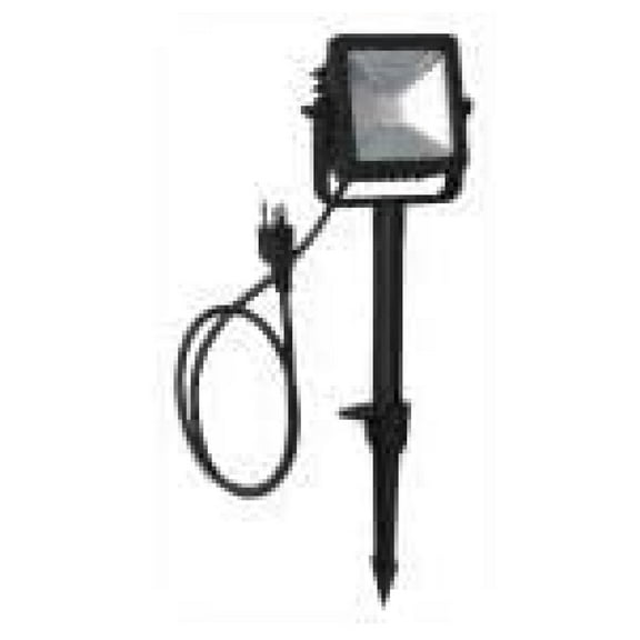 Line Voltage Black Outdoor Integrated LED Landscape Flood Light