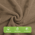 thumbnail image 3 of Magshion Premium Cotton Oversized Bath Sheet, 35x70 inches Extra Large Bath Towel for Bathroom, Super Soft and High Absorbent Luxury Towel, Chocolate Brown, 3 of 11