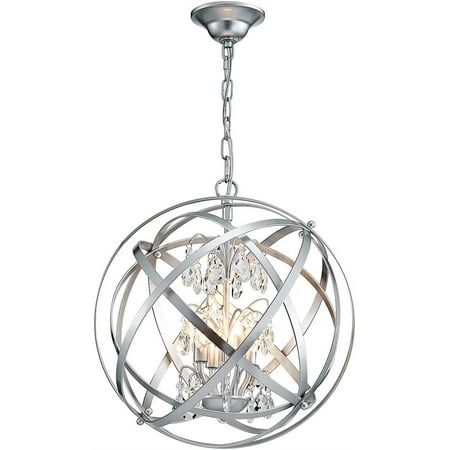 

Global crystal chandelier 4-Lamp chandelier lighting metal adjustable hanging lamps suitable for restaurants living rooms foyers bedrooms