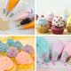 thumbnail image 5 of Bolsas para repostería POWKOL, 100 unidades, 24 pulgadas, desechables, para glaseado, galletas, decoración de pasteles, antiexplosiones y antideslizantes, gruesas., 5 of 6