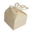 thumbnail image 1 of Caja de papel perlado para dulces, caja de embalaje para dulces de boda, caja de mariposa hueca, caja cuadrada plegable personalizada de 6 cm, 1 of 4