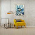 thumbnail image 3 of COMIO Blue Flower Vintage Oil Painting Birds Orchid Floral Garden Home Office Decor 12x16in / 16x20in 16x20in, 3 of 4